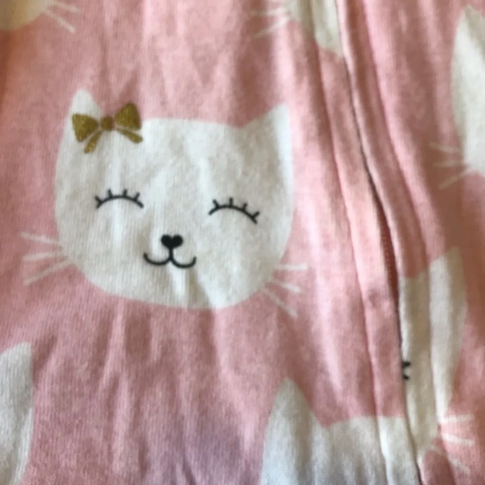 Carter's Long Sleeve Zipper Front Girls Sleeper-Size NB